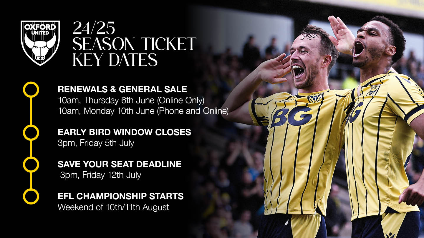 Season Ticket Key Dates