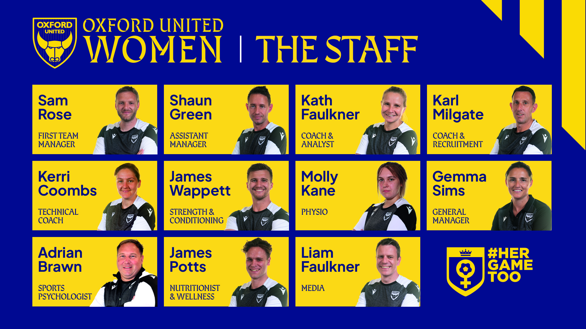 Women's Team Staff