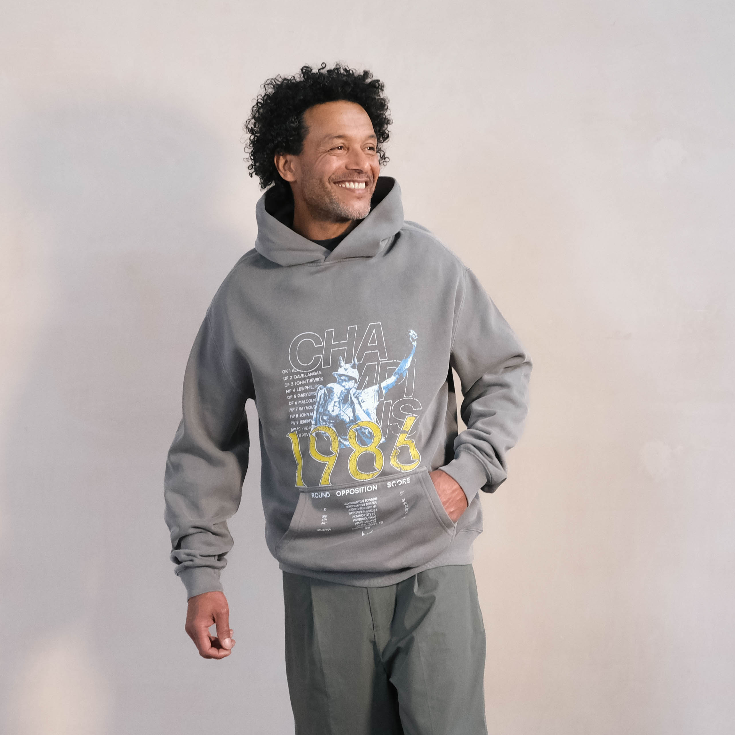 Champions Hood Faded Grey
