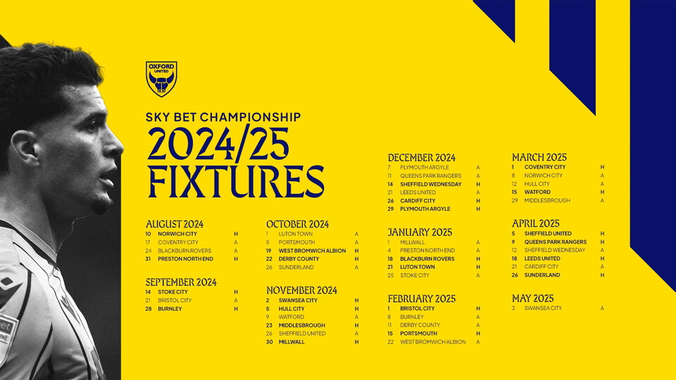 24/25 Fixture List