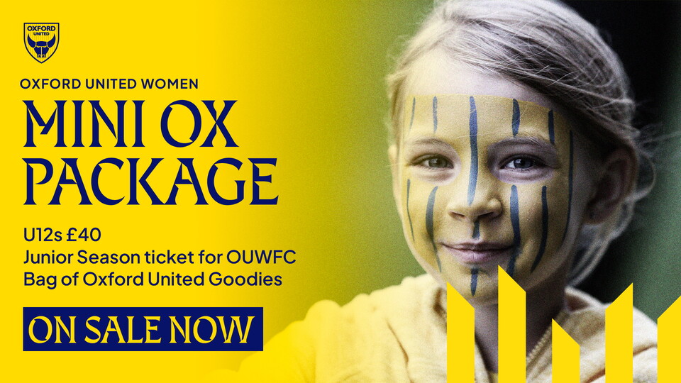 Women Season tickets and mini ox packages on sale now | Oxford United ...